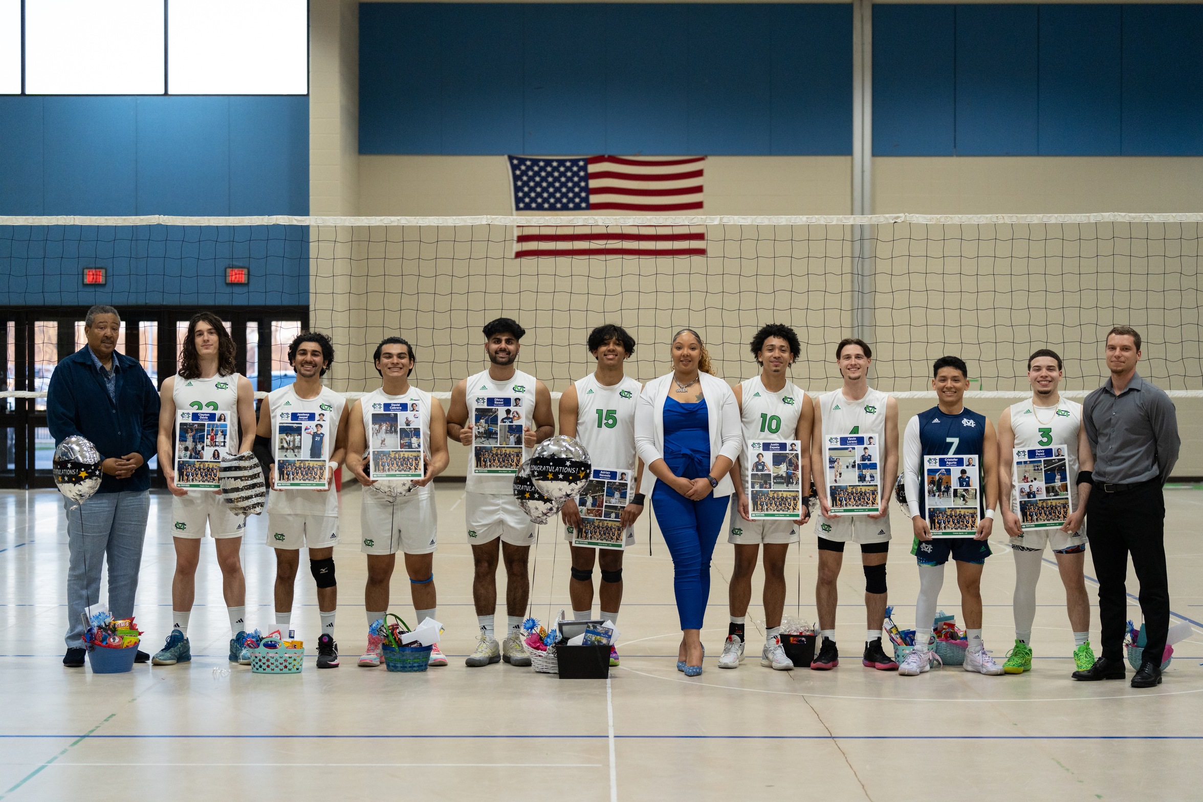 MIDDLESEX MEN'S VOLLEYBALL SENDS SOPHOMORES OFF WITH FIVE-SET WIN OVER BROOKDALE CC